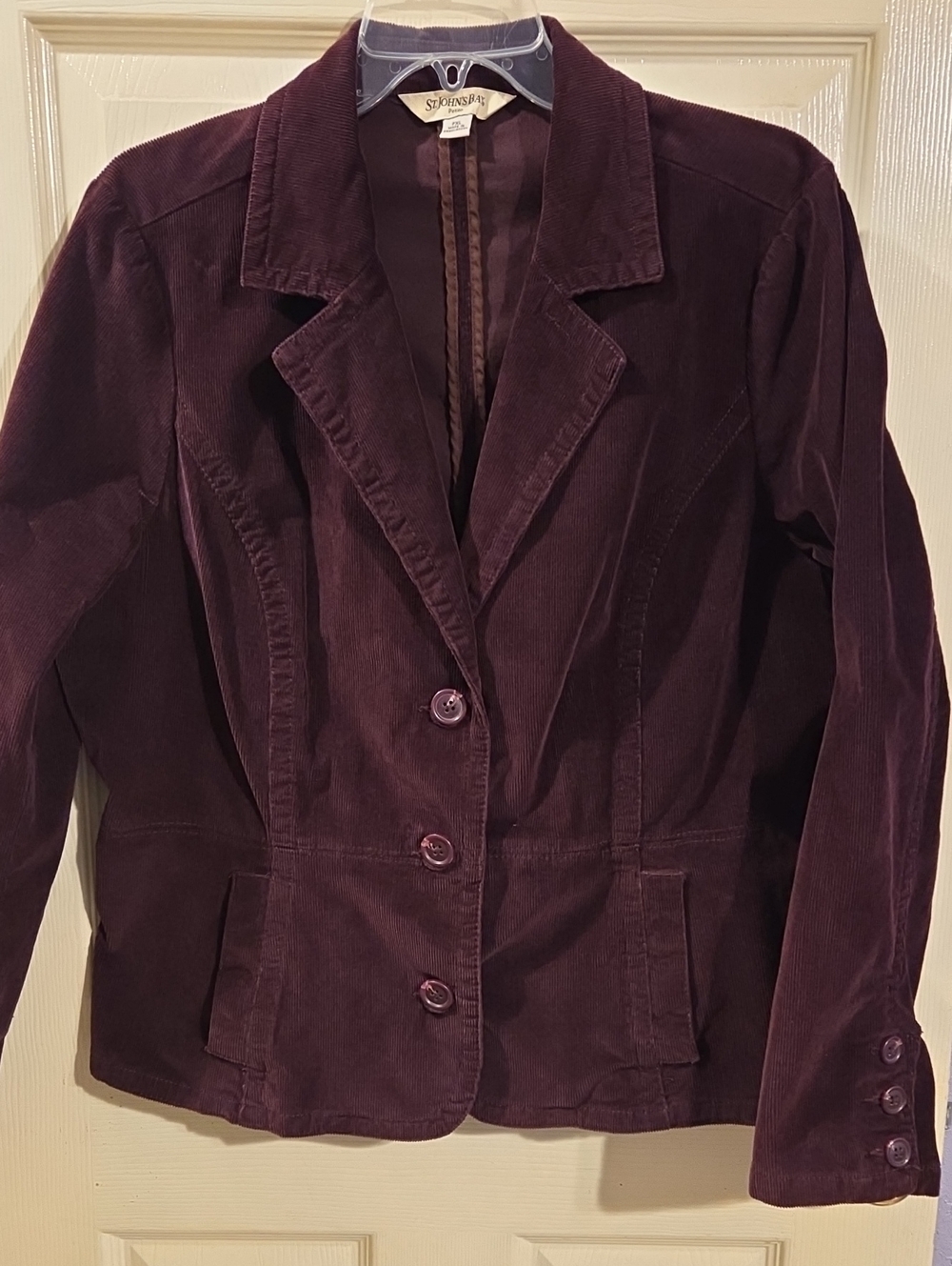 Vintage St. John's Bay Women's Corduroy Blazer in Purple
